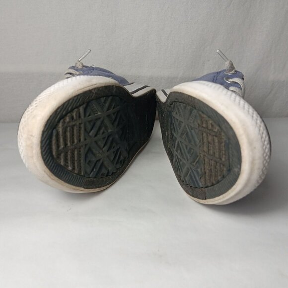 Converse All Star Shoes Junior Youth Size 1 Lavender Purple Cat Print Low Top - Picture 14 of 16